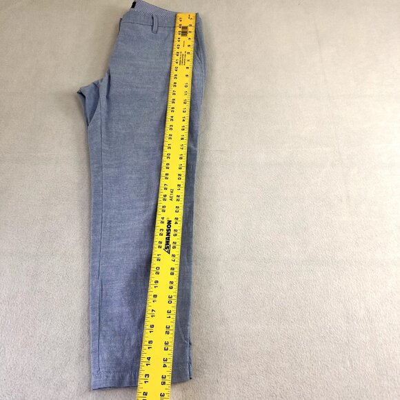 Talbots Pants Womens 4P Relaxed Chino Blue Chambray Career Office Profesional - Picture 9 of 10